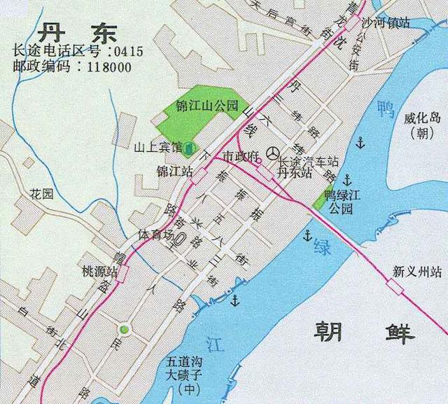 丹东市区高清地图图片