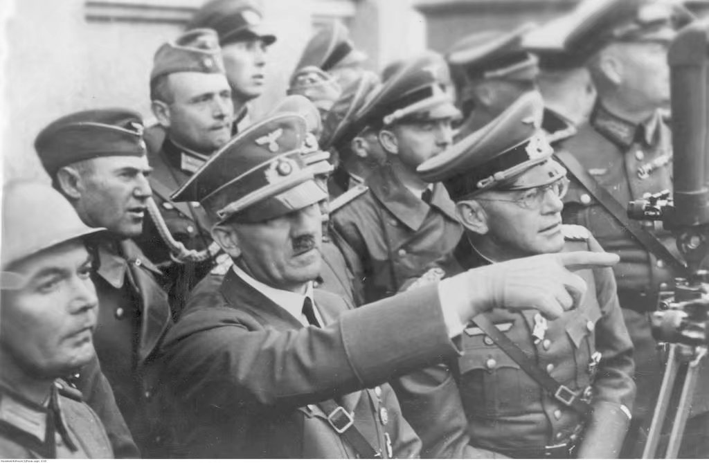 希特勒的照片 纳粹礼图片