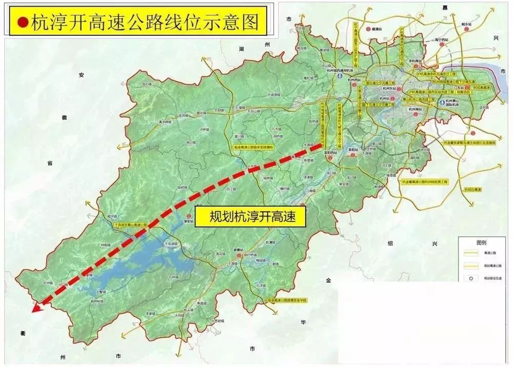 近日,省交通运输厅发布了《杭淳开高速公路杭州段工程规划选址论证