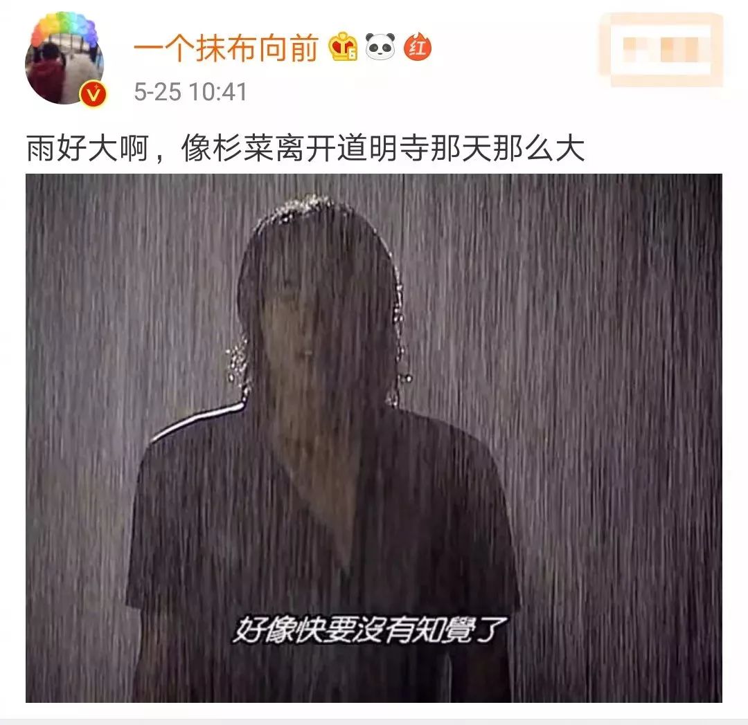 大家分享一下網友的神評論,你知道影視劇迷們都是如何形容雨很大的嗎?