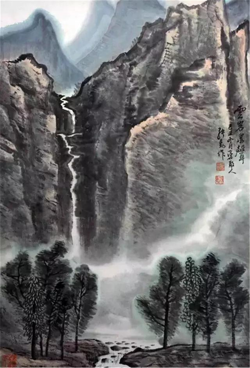 中国著名山水画家张勤图片