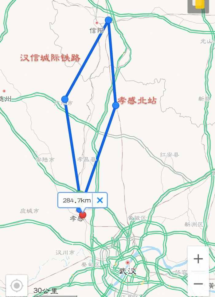 武汉至大悟高速红线图图片