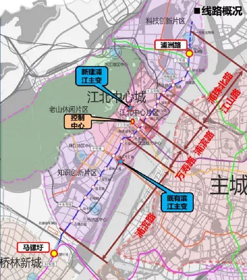 将在大桥站未来与规划中直通江北核心区的地铁11号线换乘.