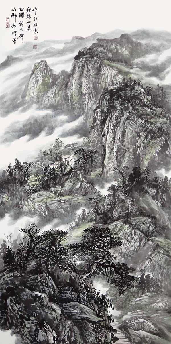 中国美协新力量全景山水画家张仕森