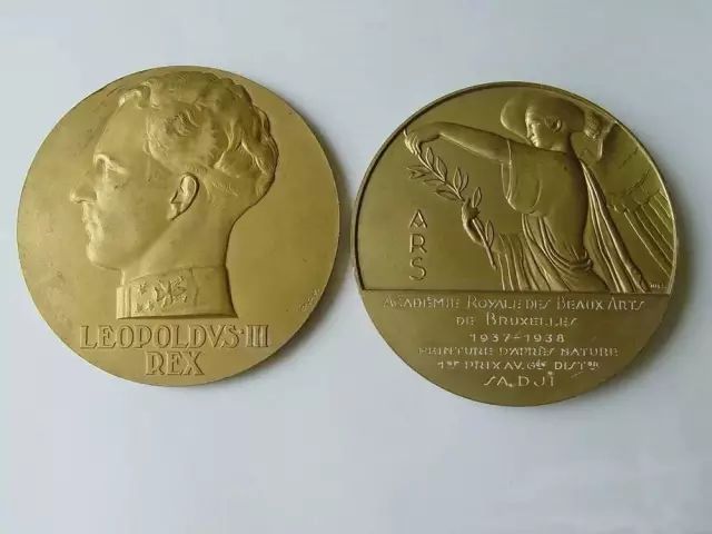 沙耆获得比利时"优秀美术金质奖章"