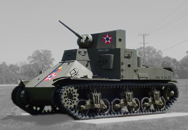 二战坦克之美国m2中型坦克美国第一种大规模生产的中型坦克