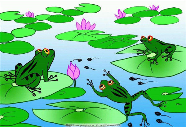 池塘小蝌蚪卡通图片图片