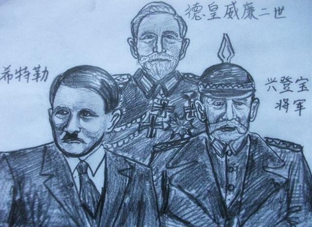 希特勒的绘画作品图片