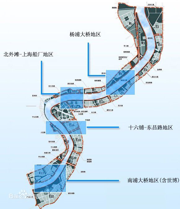 上海內環內新貴楊浦內環之上海內環線內的浦西上只角上海富人區域