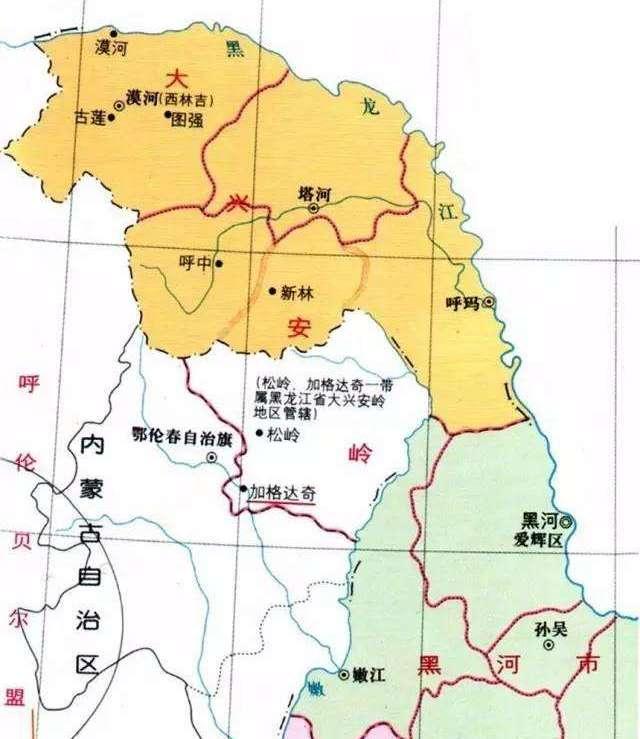 黑龙江一地级城市面积超过10个上海,核心城区竟在内蒙古境内!