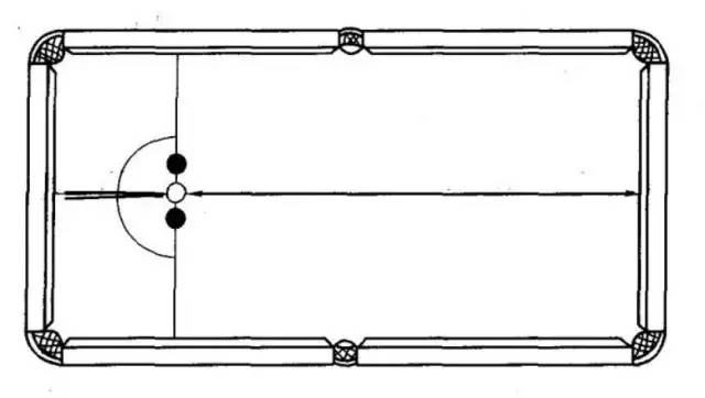 桌球开球点位置图片