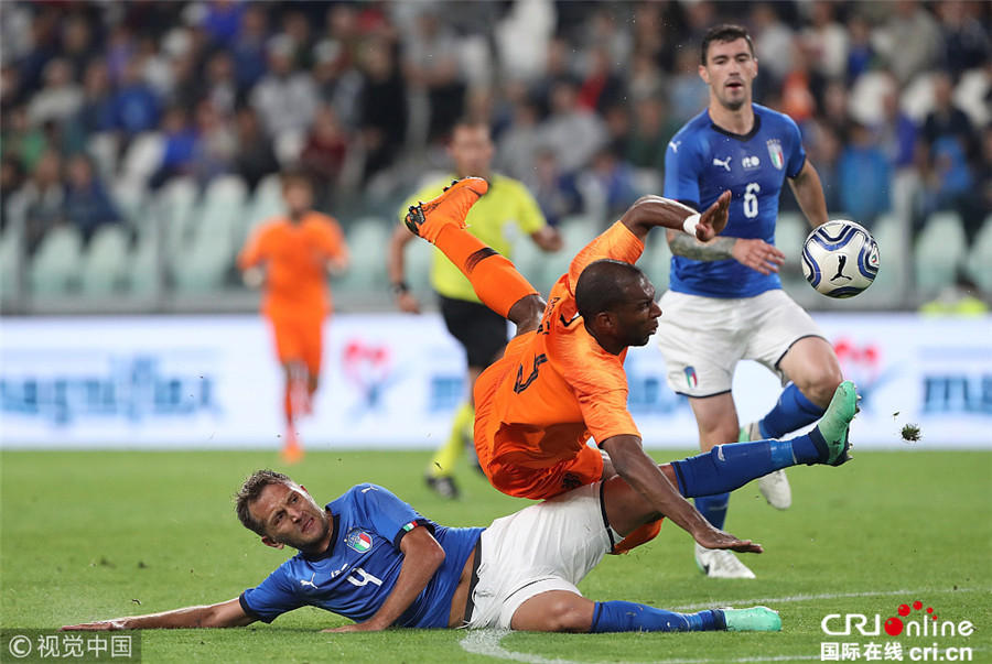 2018国际足球友谊赛:意大利1-1荷兰