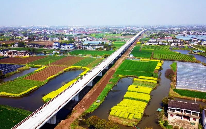 说起我们太仓的交通▲正在建造中的沪通铁路 我市 太浏快速路(陆新