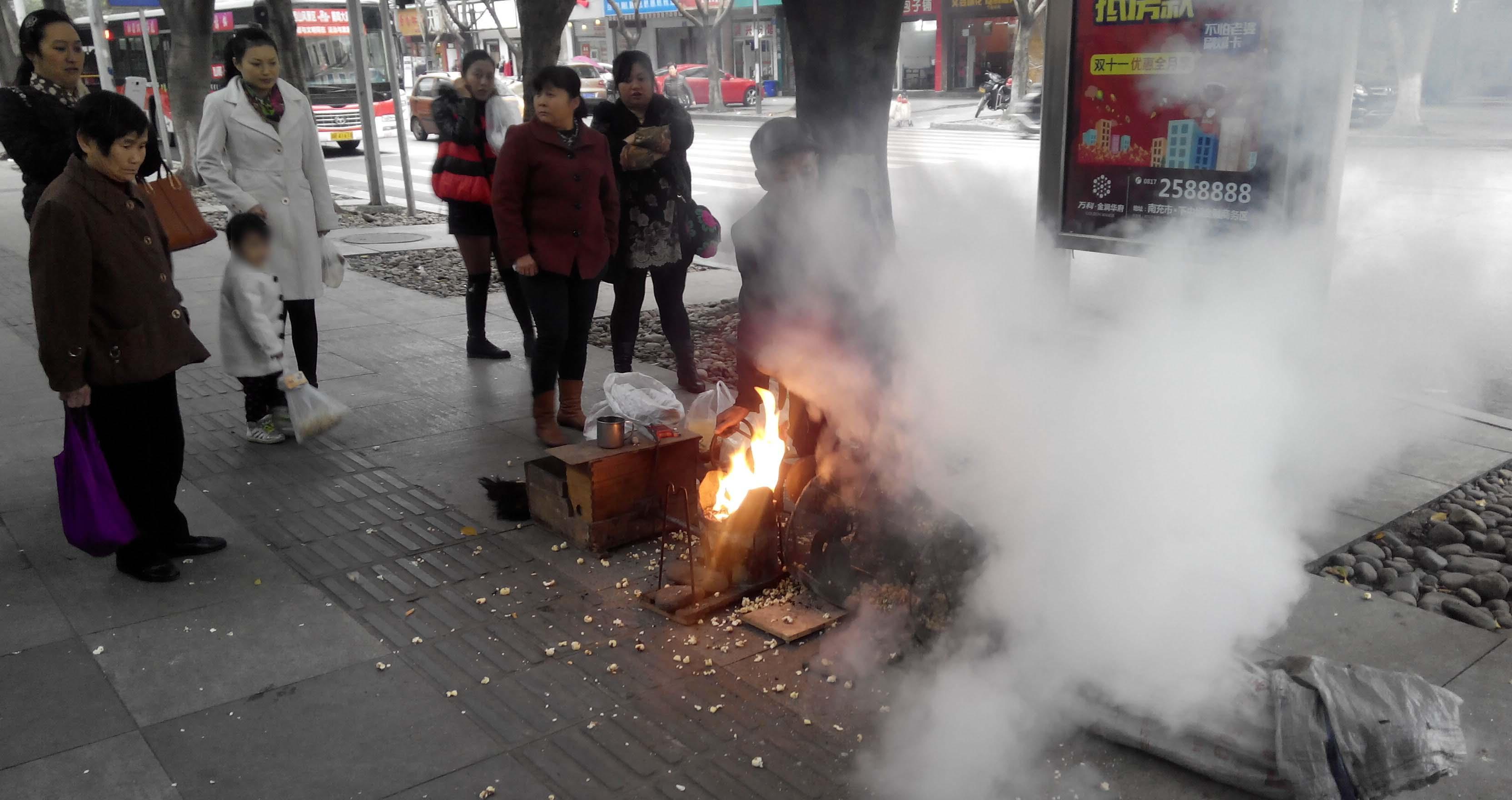 老式炸爆米花机图片