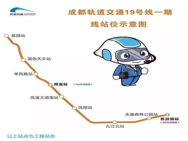 成都地鐵1號至19號線站點及線路圖附通車時間