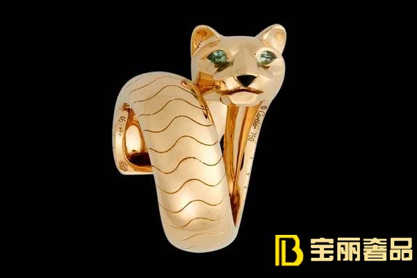 卡地亚珠宝品牌精选“豹系列戒指大全”之一_猎豹