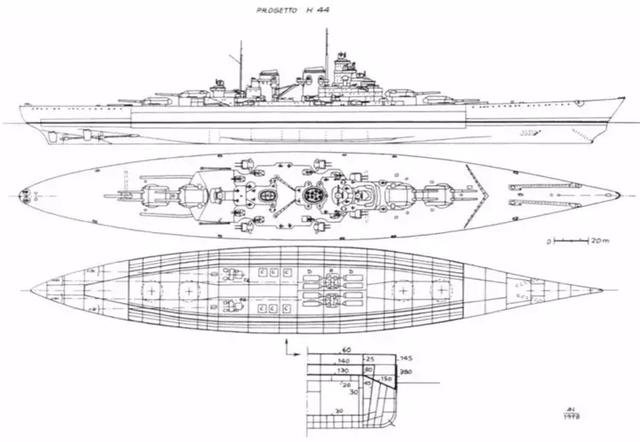 海上巨兽丨德国幻想中的超级战列舰,比核动力航母还要大