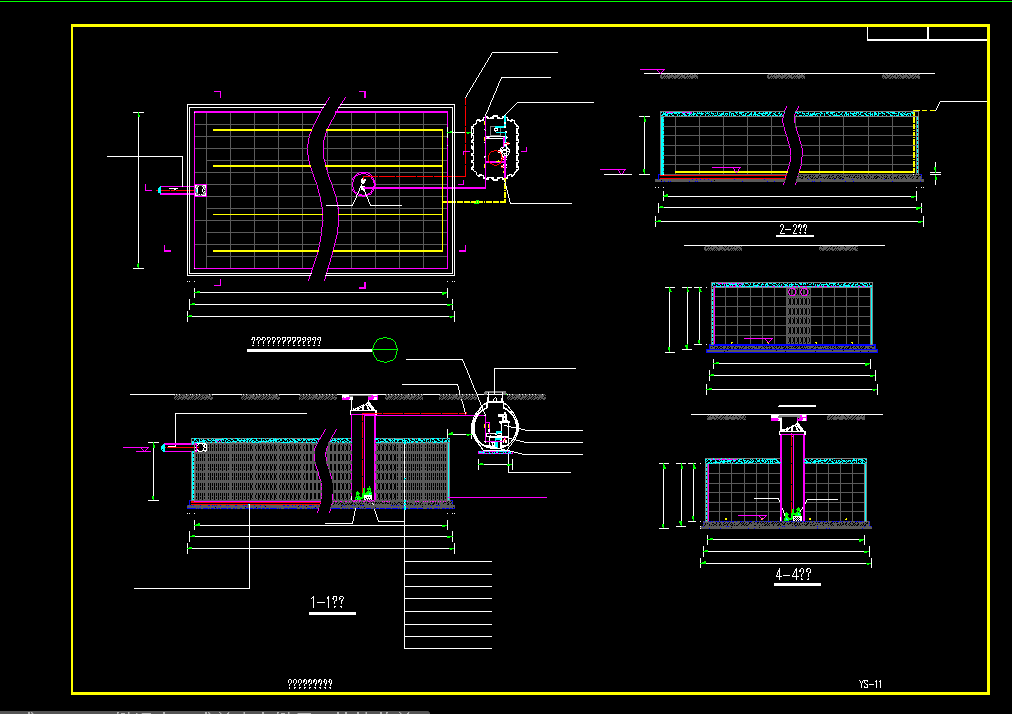 cad海綿城市cad施工圖