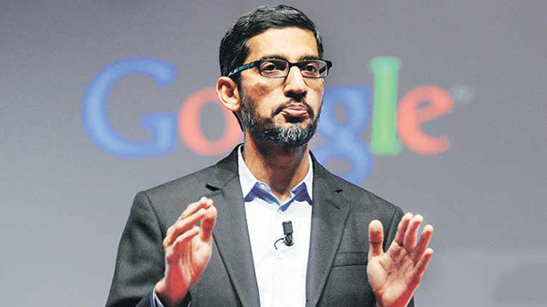 谷歌首席执行官桑达尔·皮查伊sundar pichai