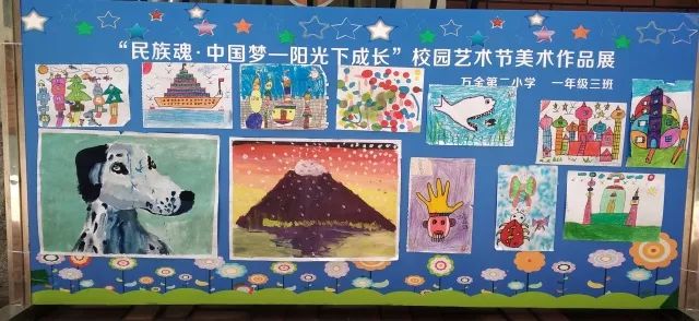 民族魂中國夢陽光下成長萬全第二小學校園藝術節美術作品展