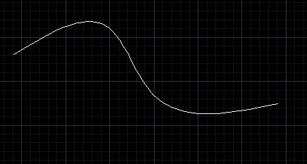 步骤3:如果设计师需要改变该样条曲线的形状,则可以点击线条,此时线条