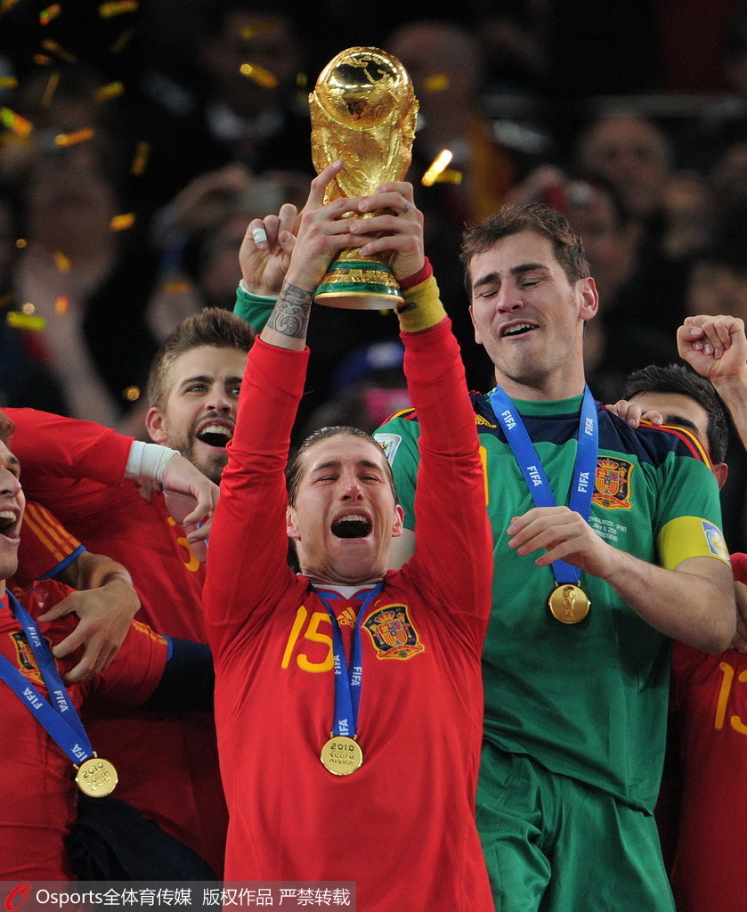 高清图:2006年南非世界杯经典回顾 西班牙夺冠