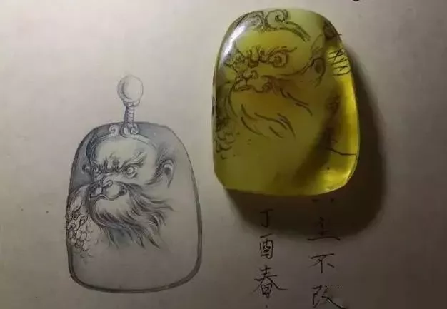 玉雕手稿素材