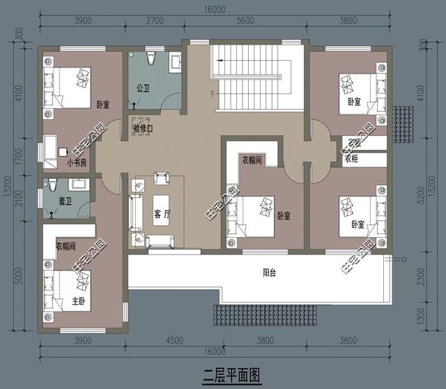 16x13米農村別墅堂屋大餐廳主臥配套齊全農村別墅就該這樣