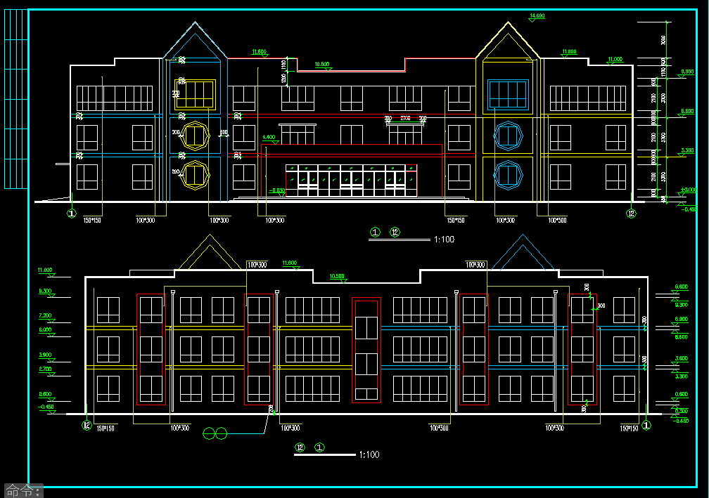 cad中学小学幼儿园cad