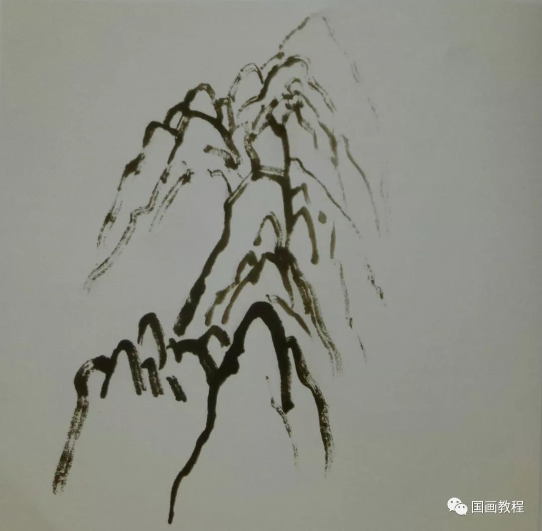 国画山水基础教程—画山三远法