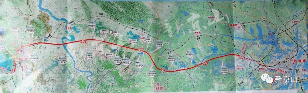 京山铁路线路图图片