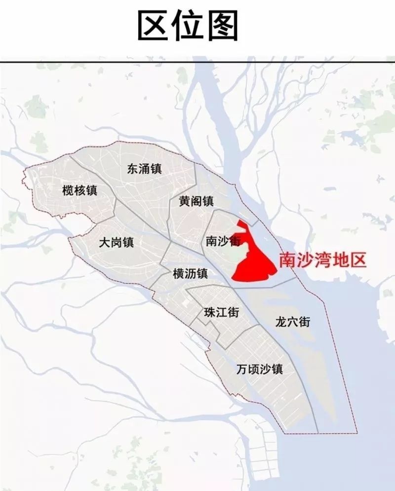 南沙镇街地图图片