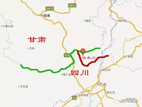 青木川地图图片