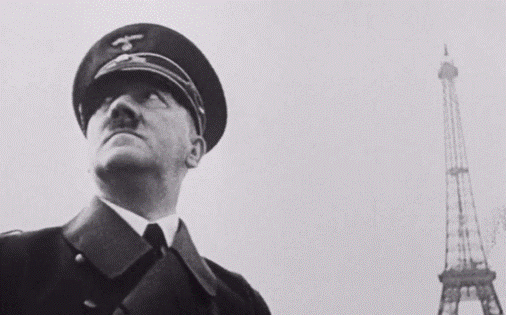 接到消息的希特勒却高兴不起来,他感觉意大利这时才宣战就是来蹭热度