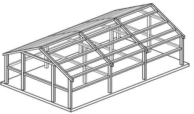 木屋建造结构图图片