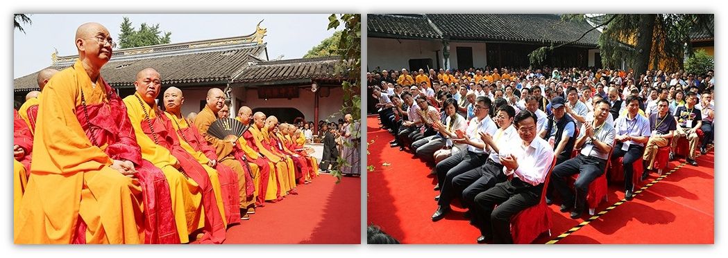 宏度法师空降灵岩山图片