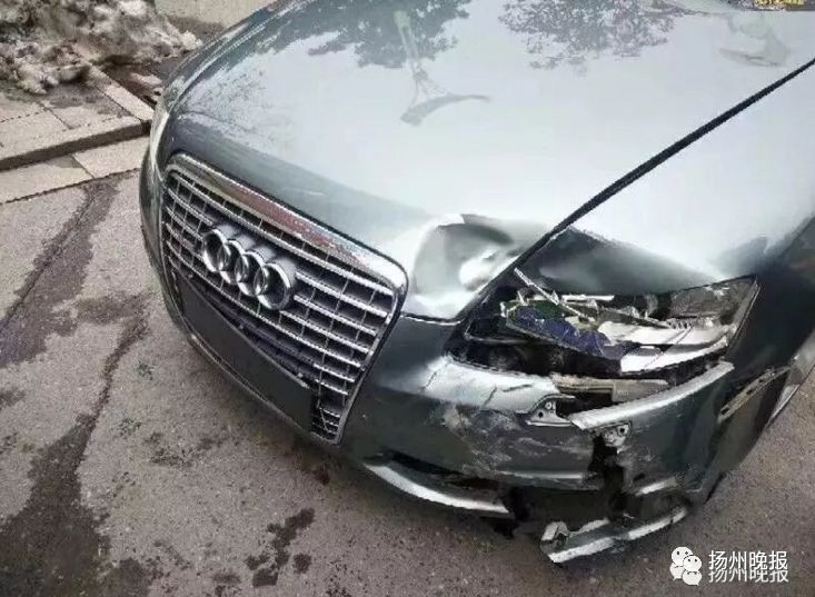 扬州吴州西路车祸图片
