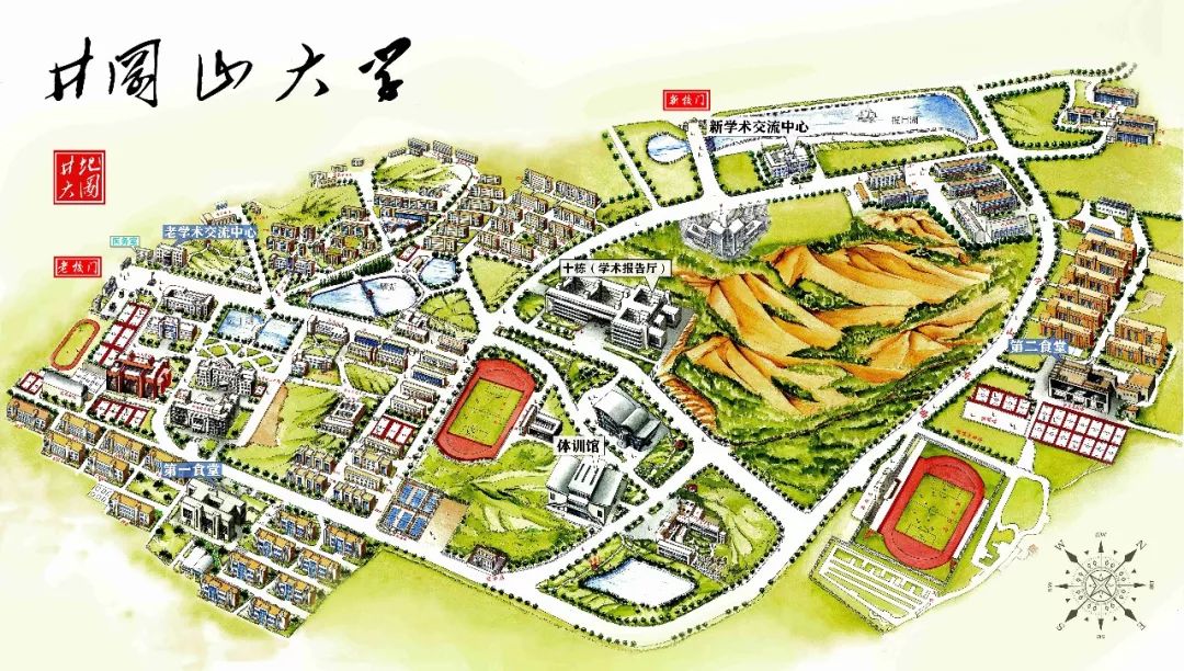 井冈山大学平面图图片