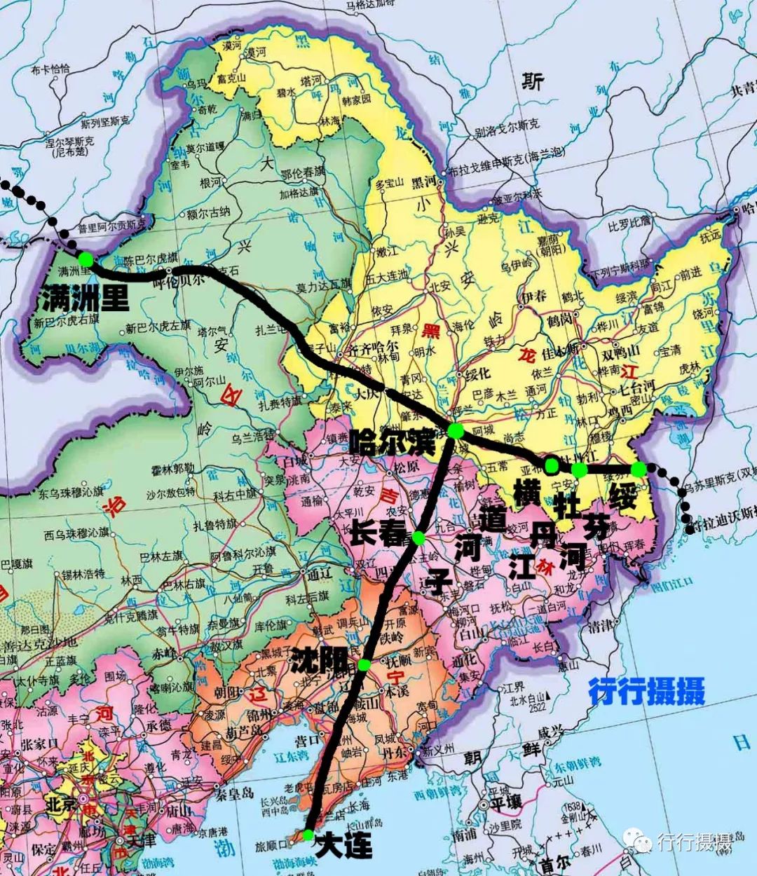 横道河子地图图片