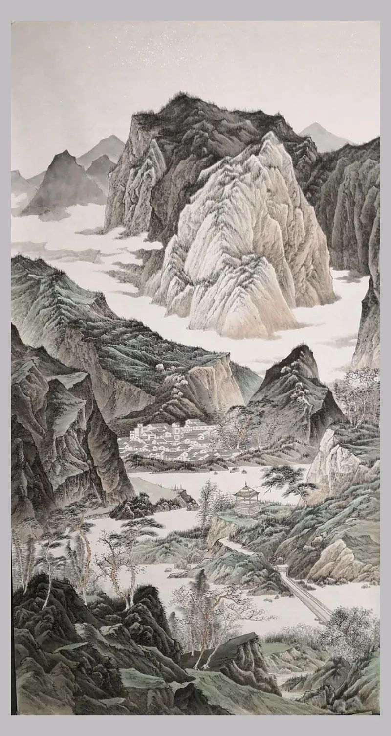 徐泽林山水画作品一筇万里