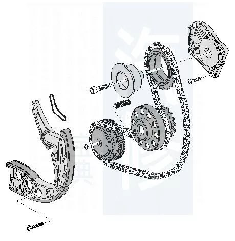 【精华】110款奥迪发动机正时皮带安装示意图
