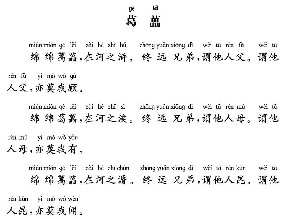 经典丨《诗经》国风·王风·葛藟