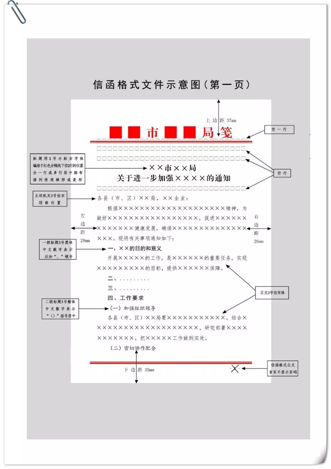 机关公文格式设置规范