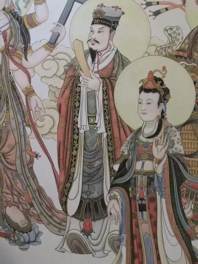 李悉铭绘宜兴潮音寺壁画作品