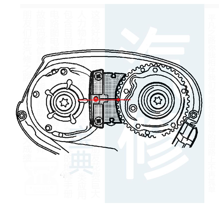 精华别克雪佛兰发动机正时皮带安装示意图