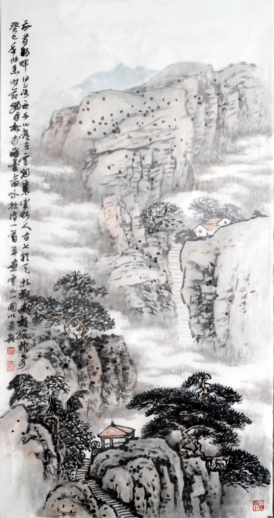 清雅诗意赵忠山水画艺术品鉴