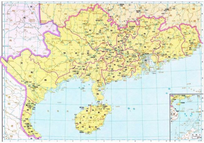赵佗统治南越国地图图片