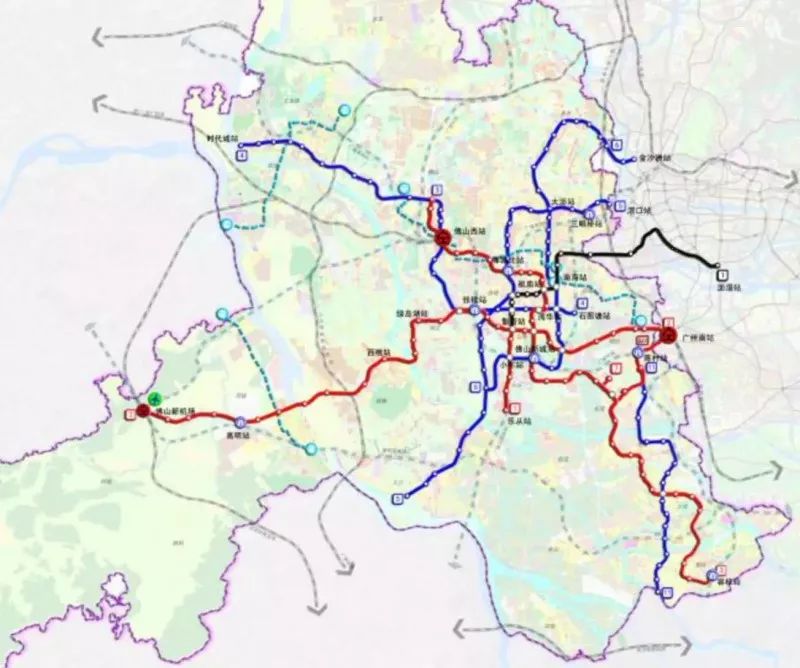 佛山地铁五号线规划图图片