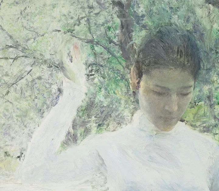 "与何多苓同行"展览现场1979年入四川美术学院绘画系油画专业研究班