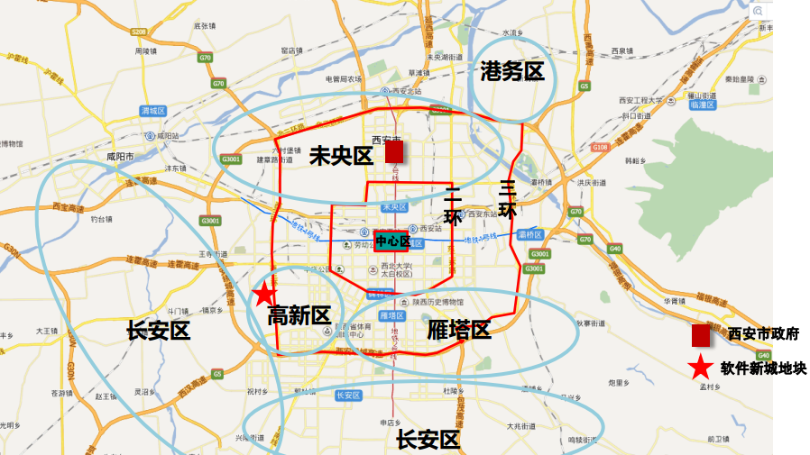 西安新城区街道分布图图片